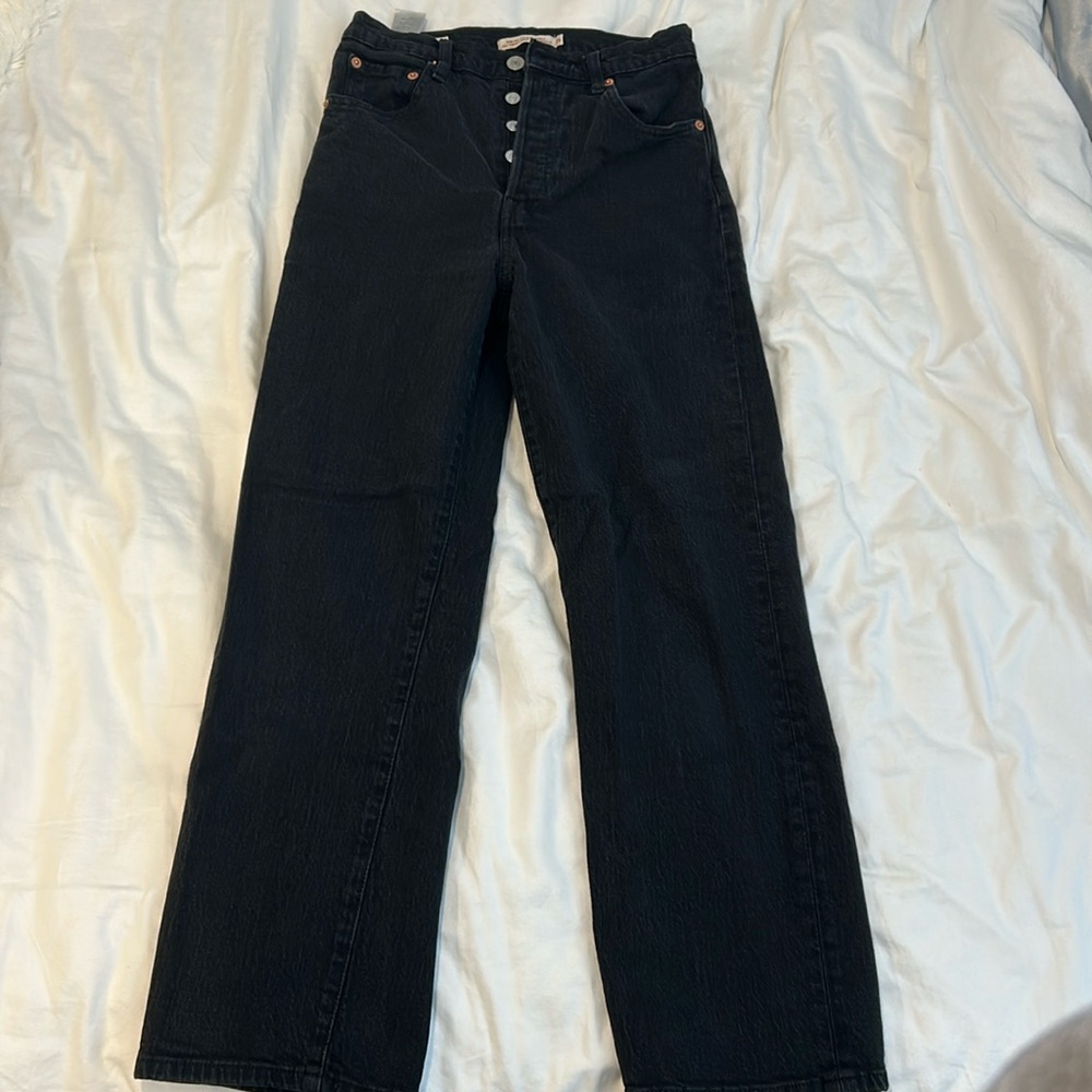 LEVIS straight ankle ribcage jeans size 25